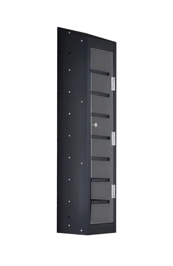 black mobile phone locker