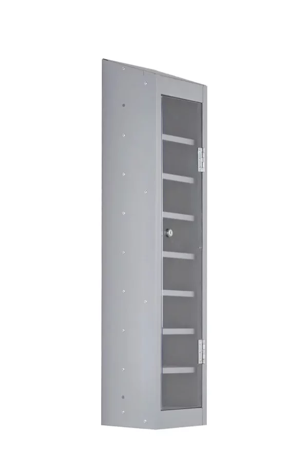 grey mobile phone locker