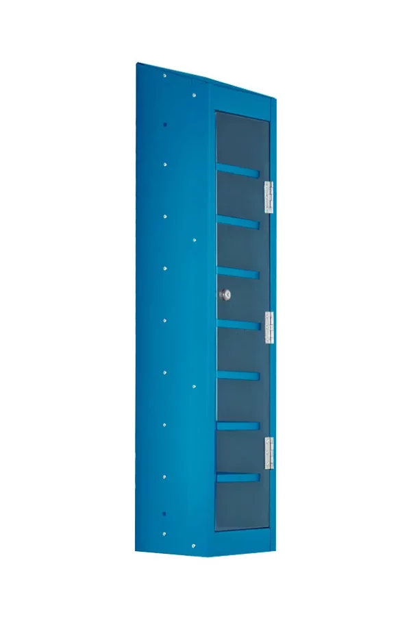 blue mobile phone locker