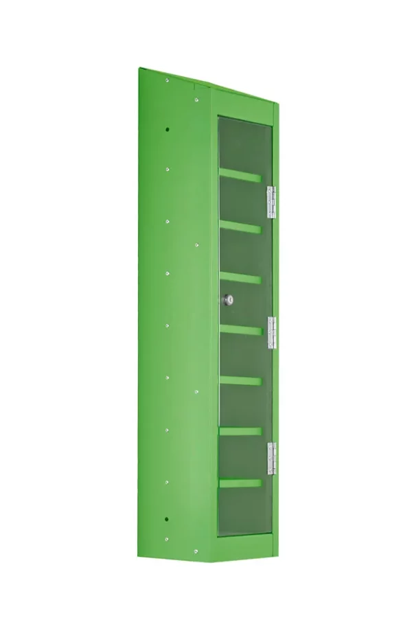 green mobile phone locker